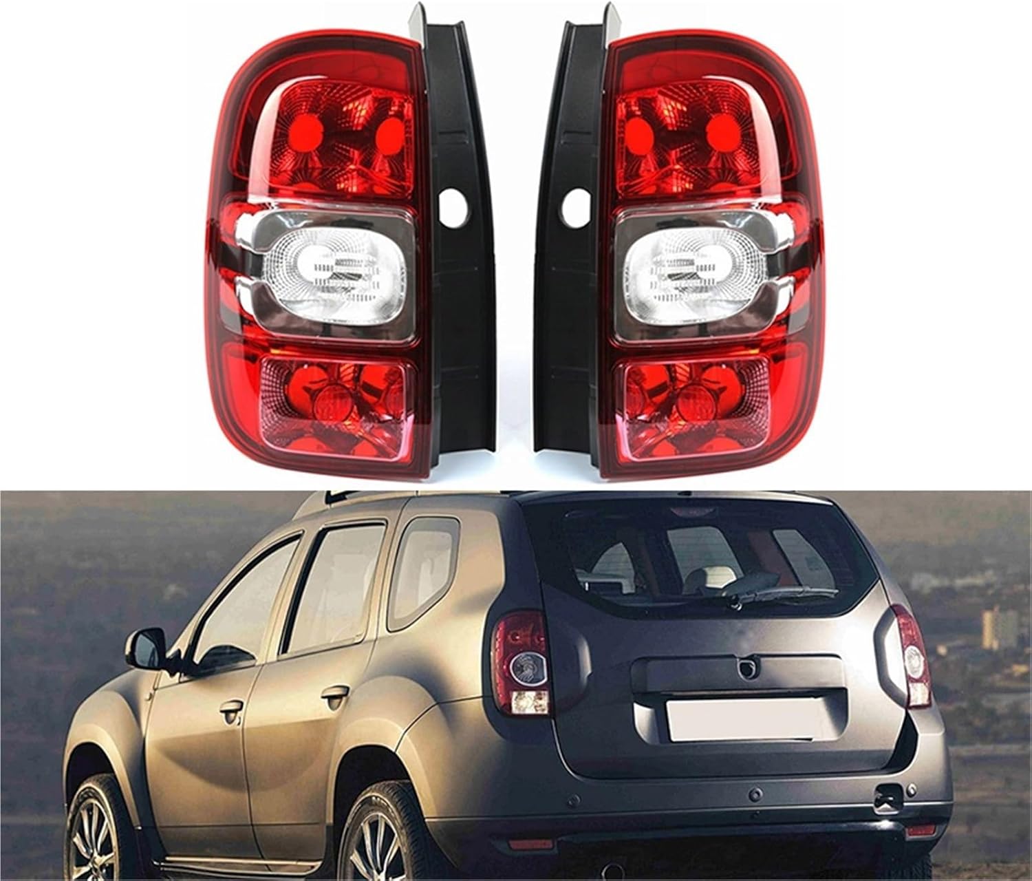 Car Taillight Cover Compatible With Renault DUSTER 2014 2015 2016 2017 Brake Warning Light Rear(Right)