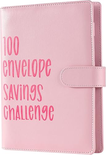 Miniatura 2 de Carpeta de presupuesto de 100 sobres para ahorro de desafío de presupuesto, libro para una manera fácil y divertida de ahorrar $5050 dólares.-PK