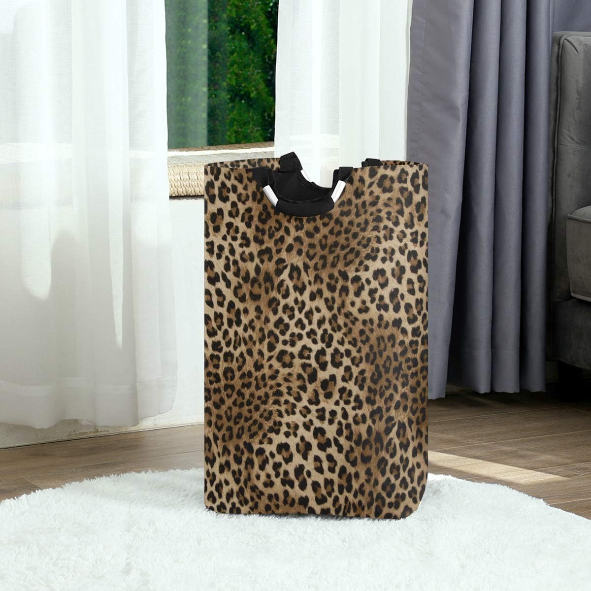 Buy Leopard Print Laundry Hamper Laundry Basket Dirty Clothes Bag