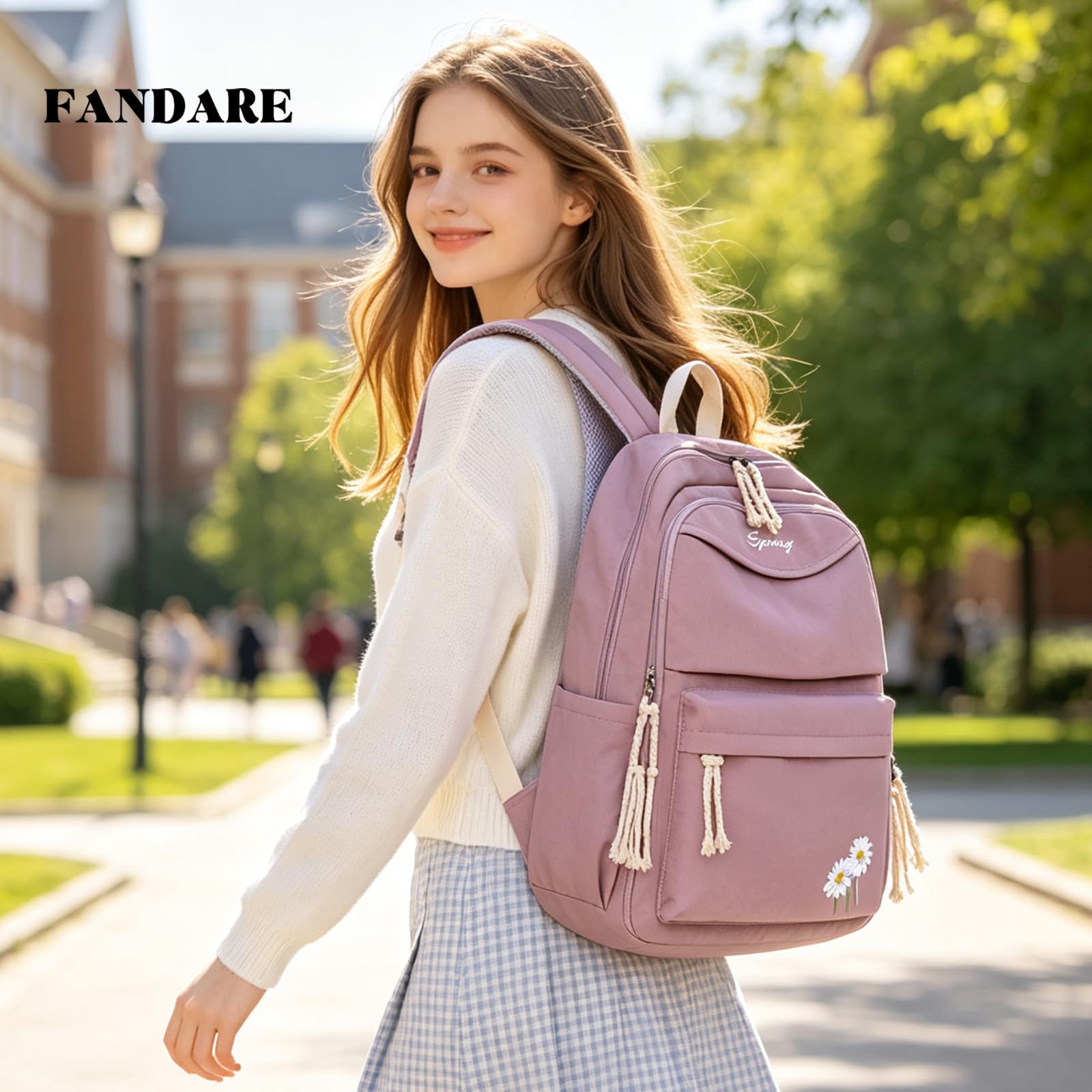 FANDARE Mochila Escolar Mochilas Tipo Casual Chico Niña Bolsas Escolares Mochila Universidad Mochila Escolar Daypacks Juveniles Bolsa de Mujer Bolsa de Viaje Daypacks Outdoor Viaje