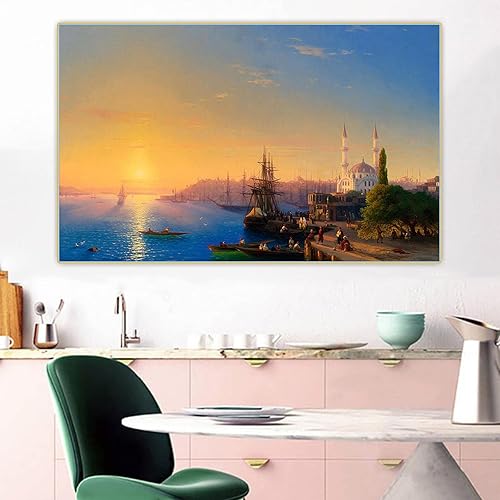 Miniatura 3 de Ivan Aivazovsky - Vista de Constantinopla y el Bósforo