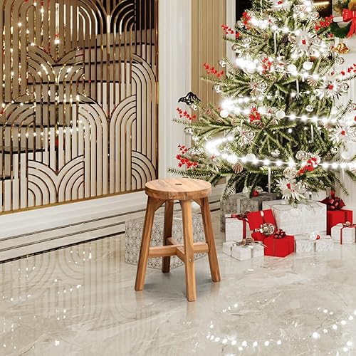 Miniatura 2 de Taburete de madera de 2 escalones para niños y adultos, multifuncional para cocina, baño, dormitorio, escalera de 2 escalones, 16.9 pulgadas de