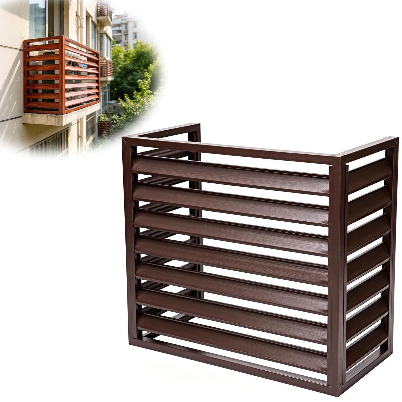 Kgfvesdc Aluminum Air Conditioner Cover,Noise Reduction,Smart Ventilation