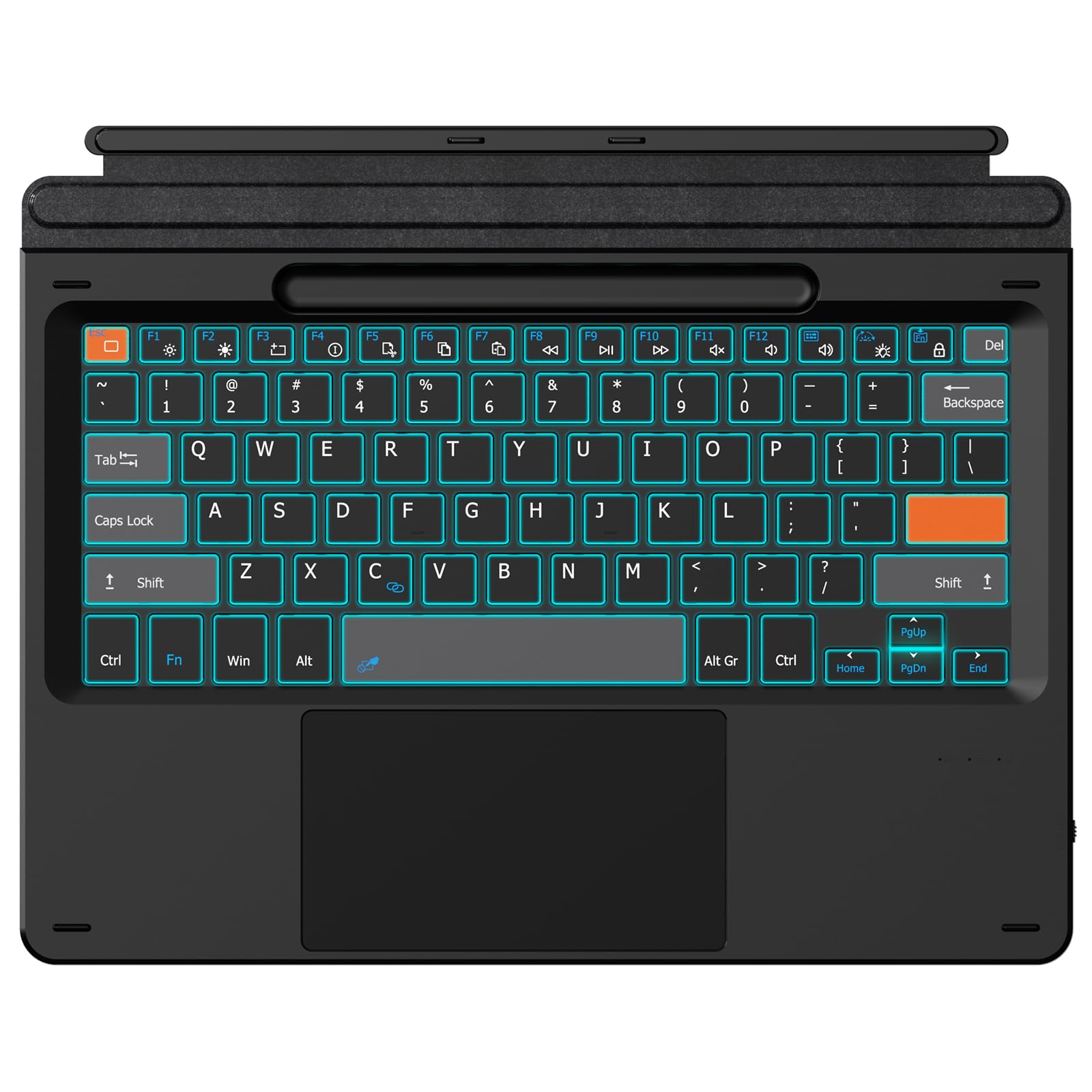 Photo 1 of Doohoeek Surface Pro 11/10/9/X/8 13 Inch Keyboard, Bluetooth Keyboard with Touch Pad & Lighting Keys Compatible with Surface Pro 13" Copilot+, Pen & Tablets NOT Included