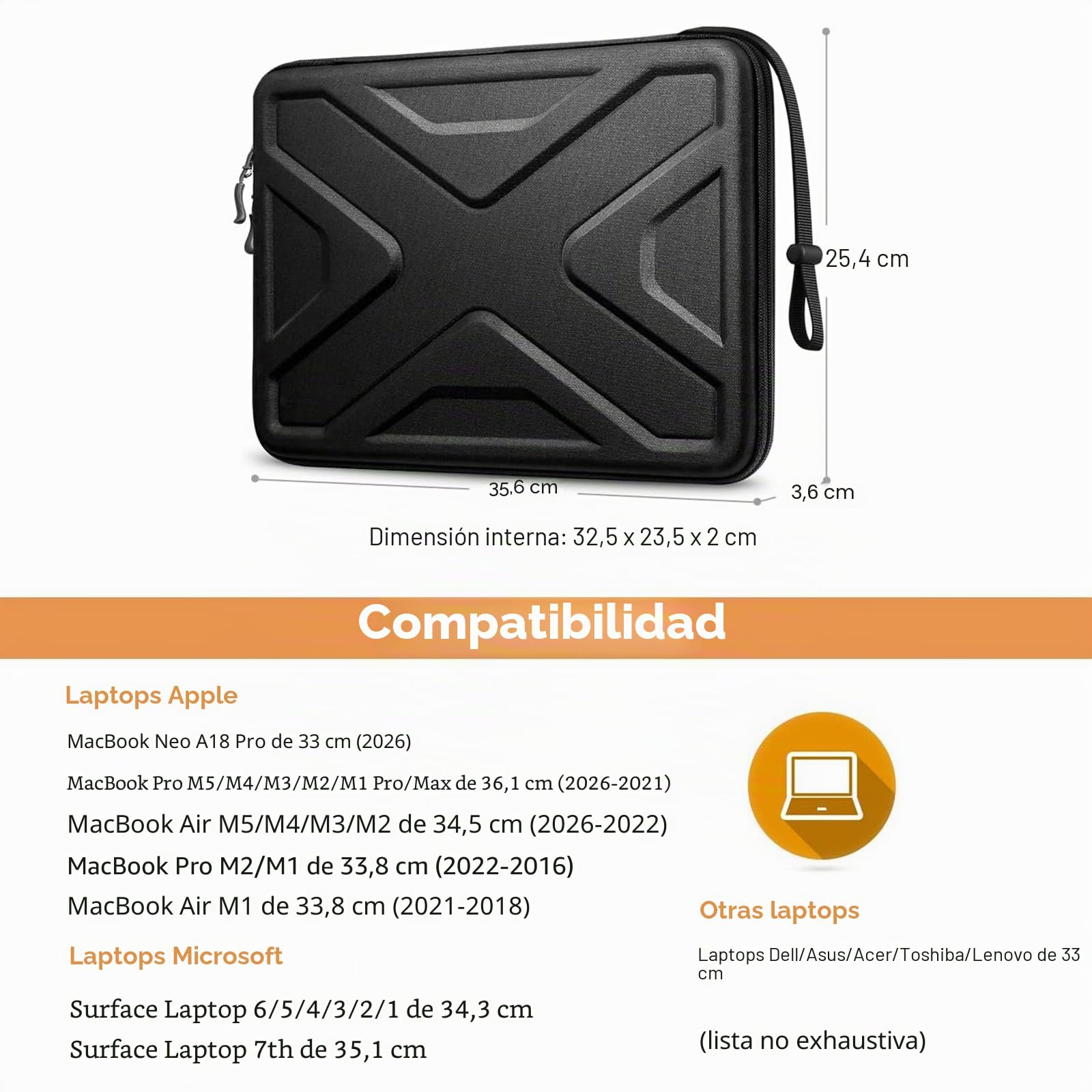 SITHON Funda para Portátiles, Rígido Concha Dura Bolsa para 13" MacBook Neo A18 Pro 2026, 13" MacBook Air M5 M4 M3 M2 (2026-2022), 14" Macbook Pro M5 Pro/MAX 2026 M4 M3 M2 M1, 13.3" MacBook Air/Pro