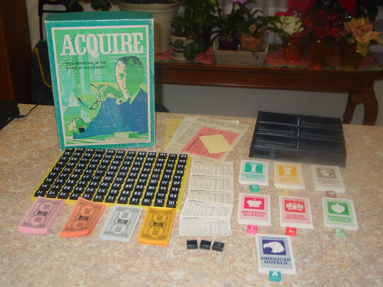 M Avalon Hill Acquire High Adventure in The World of High Finance 1976