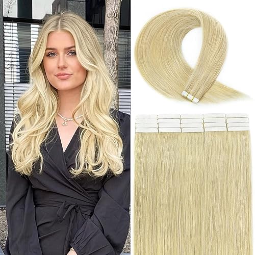 Miniatura 1 de Extensiones de cabello humano con cinta, 20 unidades, 14 pulgadas, 1.41 onzas, extensiones de cabello humano Remy ombré, balayage, color marrón
