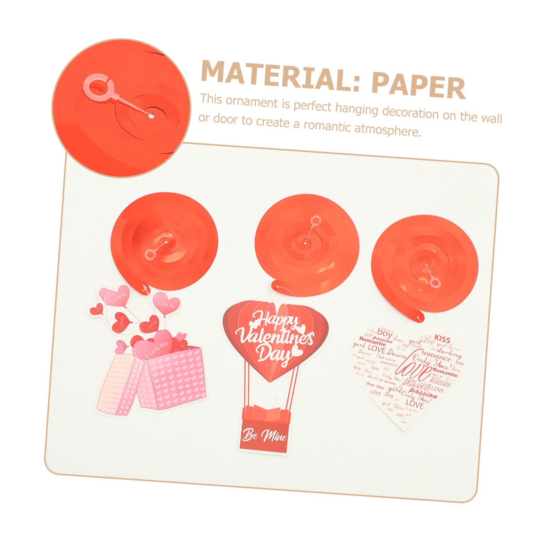 Alipis 48stücke Teiliges Herz-Angel Spiralpendel Für Valentinstag Hochzeiten Und Partys Romantische Dekoration Für Deckenhängungen Und Besondere Anlässe