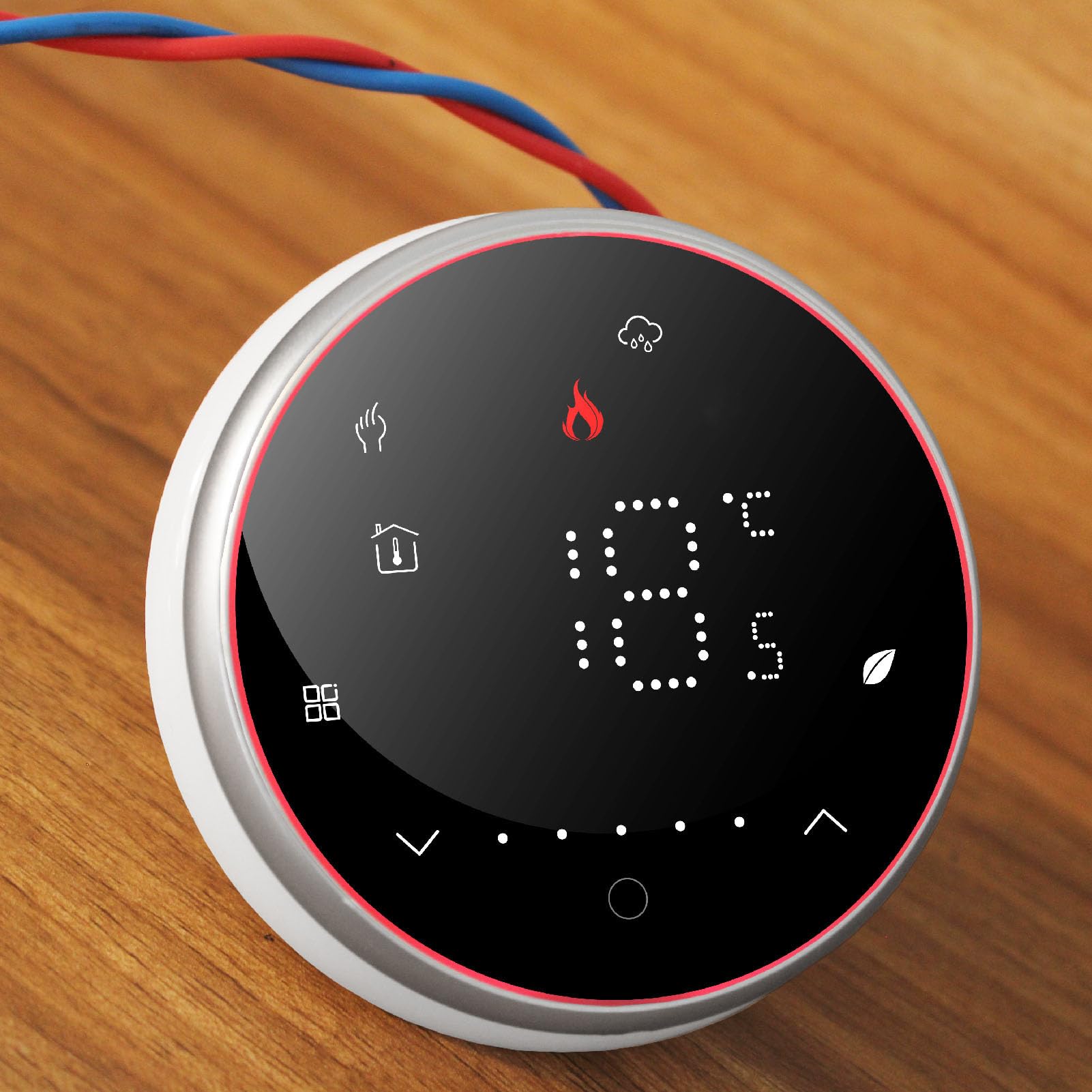 SEAFRONT Thermostat Intelligent, Contrôle Numérique Programmable (Black)