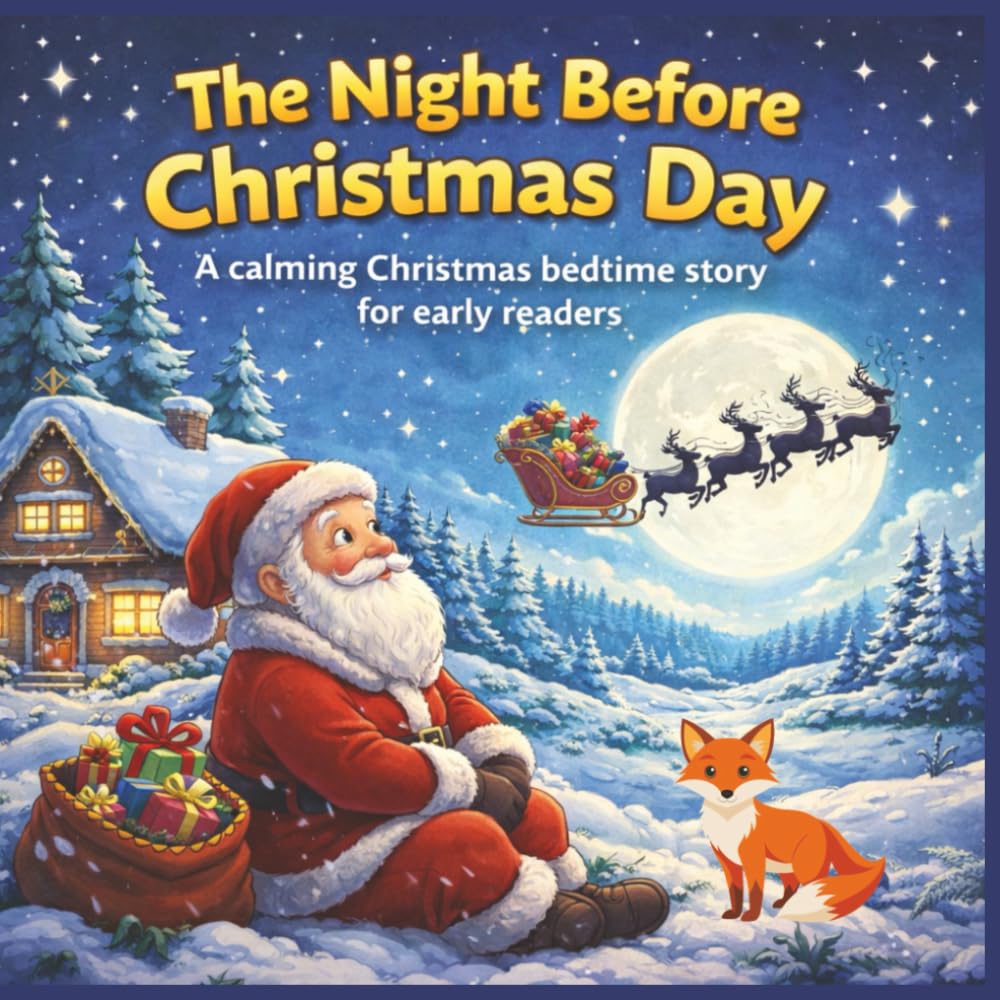 The Night Before Christmas Day: A calming Christmas bedtime story for early readers