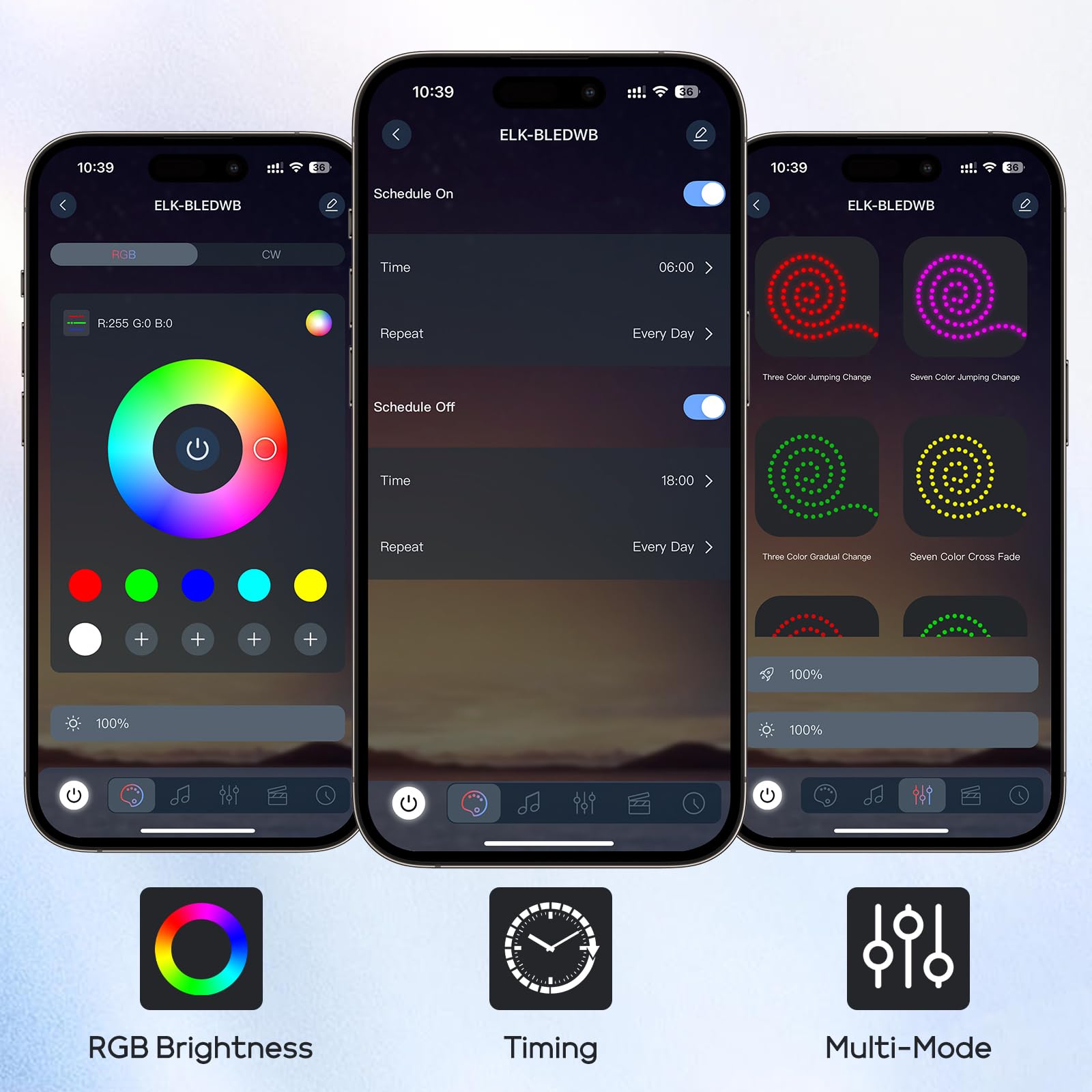 Full Spectrum Aquarium Light: Fish Tank Light with APP & Remote Timer Control for Aquatic Pet Plants Lover - Extendable Fish Tank Lights for 11-17 Inch Freshwater Saltwater Aquarium