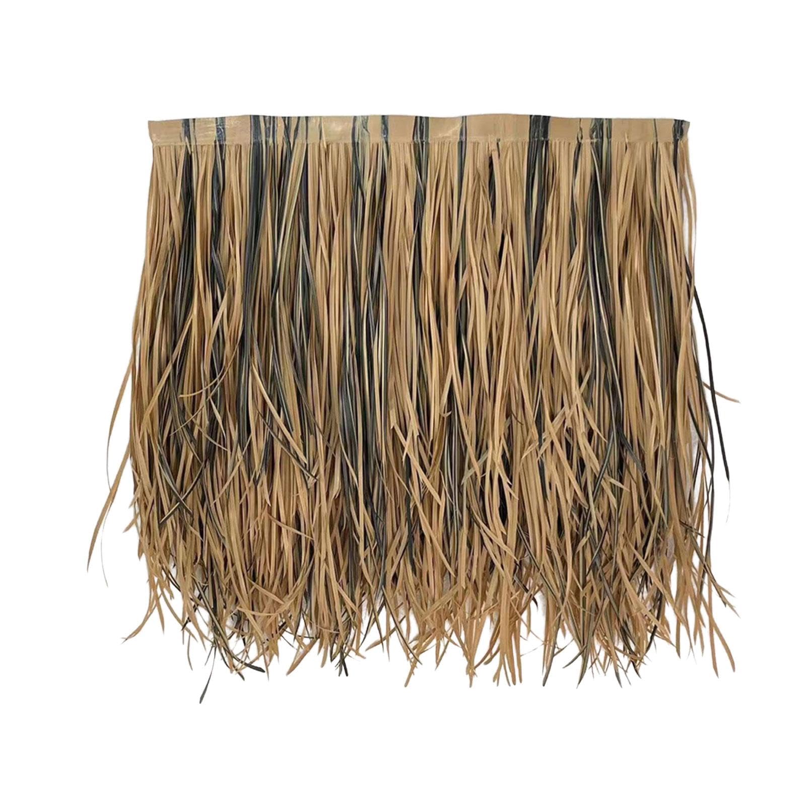 ATORSE Straw Roof Thatch Fake Grass Skirting Roof for Thatch Roofing Garden Outdoor Style E-image-42