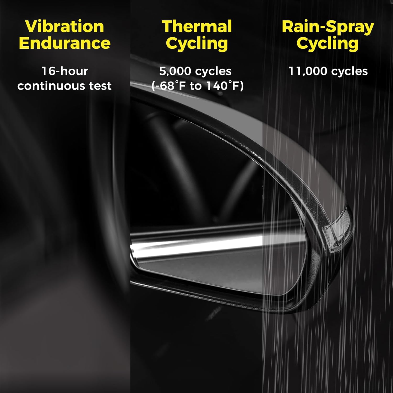 Driver Side Mirror (Left/LH) Compatible with Hyundai Elantra 2017-2020, Power-Adjust, Power-Folding, w/Turn Signal, 7-Pin Connector, White, Replaces 87610F3020, HY1320226