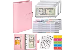 Premium Budget Binder with Cash Envelopes - Pink
