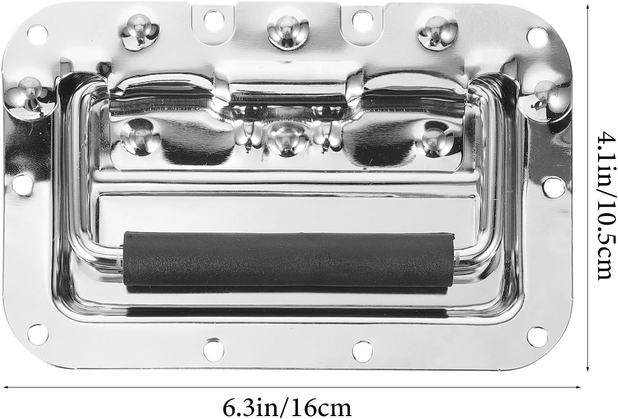 SHOWERORO Electroplated Metal Handle 160×10.5mm Flight Storage Holder Cabinet Pull Handle for Industrial and Kitchen Use