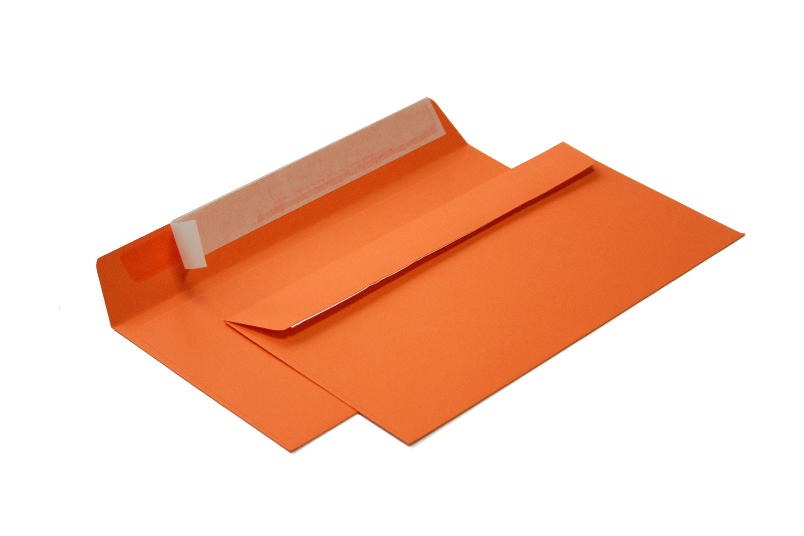 Briefumschläge DIN lang C6/5 114x229 mm orange 120 g/m² ohne Fenster haftklebend (205A) (500)