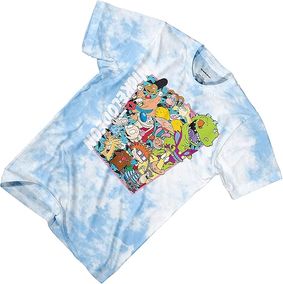Amazon.com: Nickelodeon Camisa clásica de los años 90 para hombre, teñido  anudado, Reptar, Ren \u0026 Stimpy, y Hey Arnold, camiseta vintage de teñido  anudado : Ropa, Zapatos y Joyería