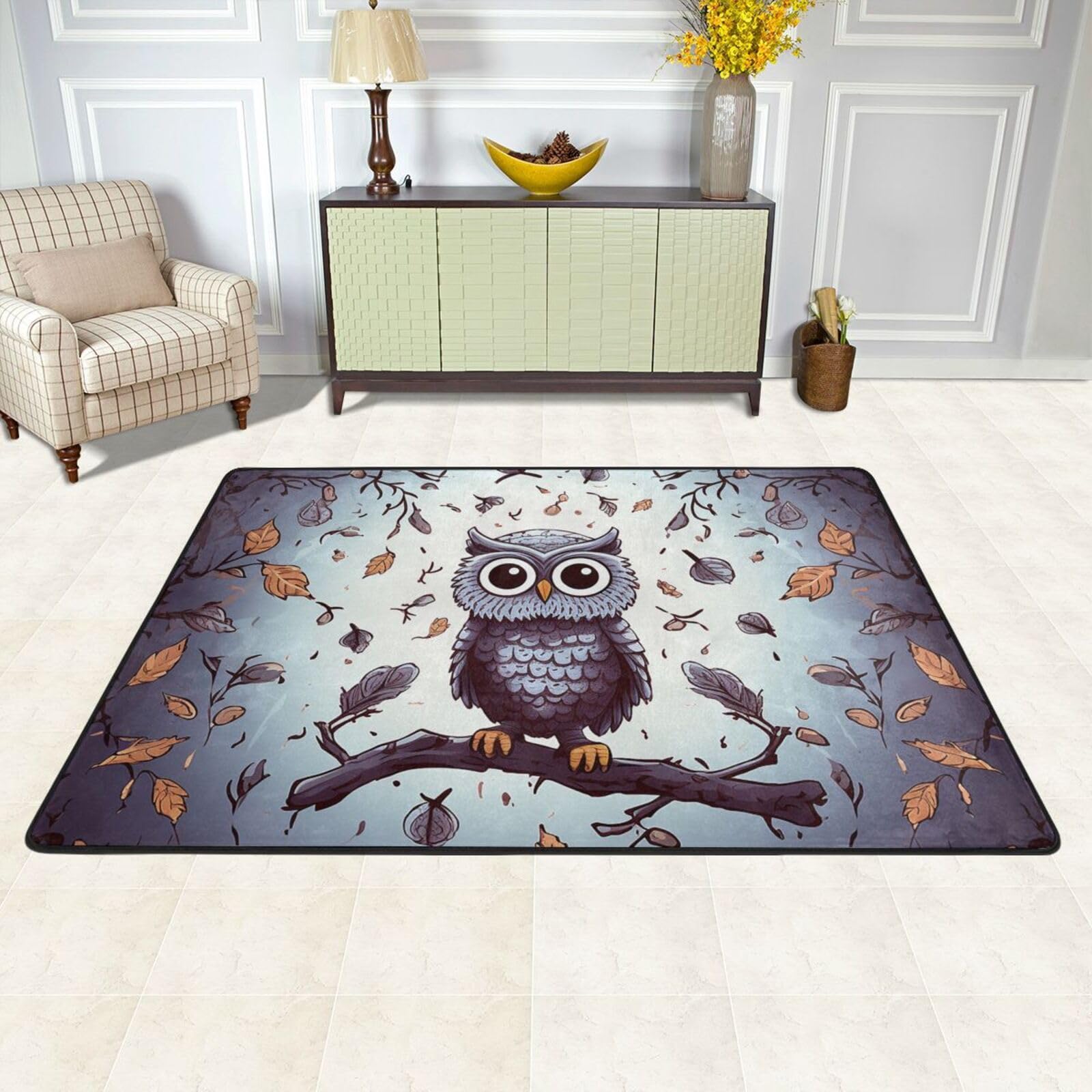 Tapis de sol antidérapant lavable salon chambre 180x120