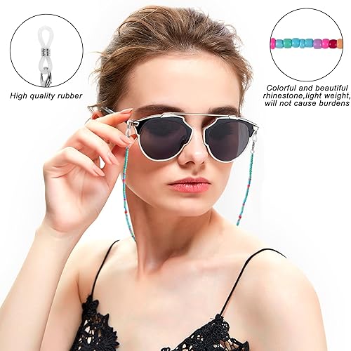 Miniatura 3 de ONESING 4-10 Pcs Eyeglass Chains for Women Eyeglasses String Holder Glasses Strap Eyewear Chain Glasses Cord Lanyard Gift