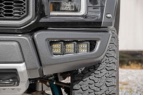 Miniatura 2 de Rough Country Kit de luces antiniebla LED triple serie negra para Raptor 17-21 - 70700
