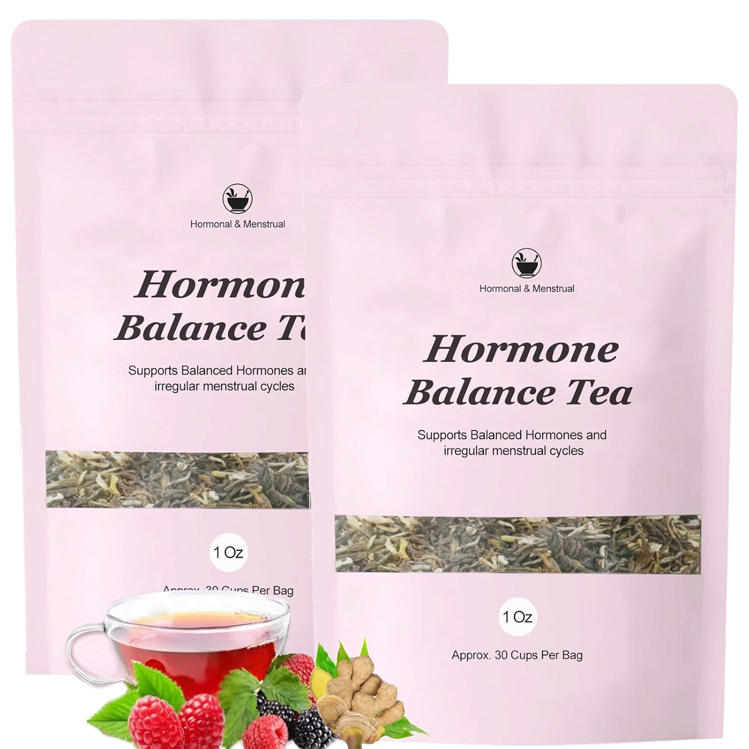 Hormone Balance Tea, Hormone Balance for Women, Organic Healthy Cycle Herbal Tea, Loose Leaves, 1 Count