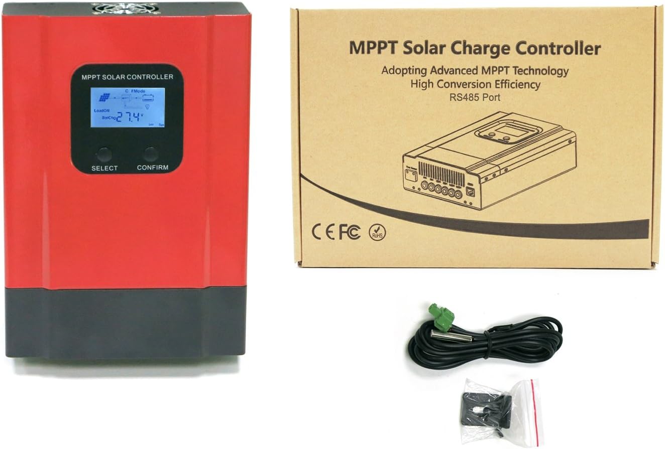 Cordy 40A Solar Regulator Solar Panel MPPT Charge Controller Off Grid Charger 150V PV Input esmarter3