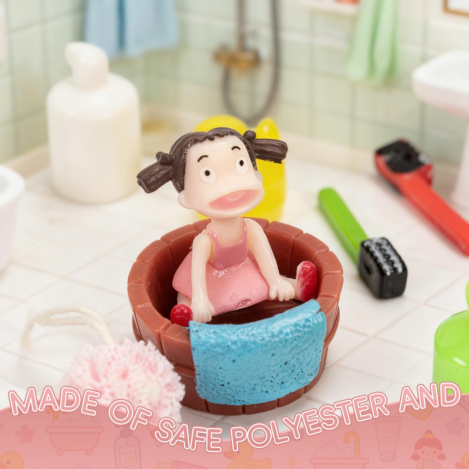 Mini Accessori Casa Bambole Accessori Per Gnomo, 20 Pezzi In Miniatura, Set Da Bagno Con Gnomo, Accessori Per Natale, Accessori Per Gnomi, Accessori In Miniatura Accessori Casa Delle Bambole Natale