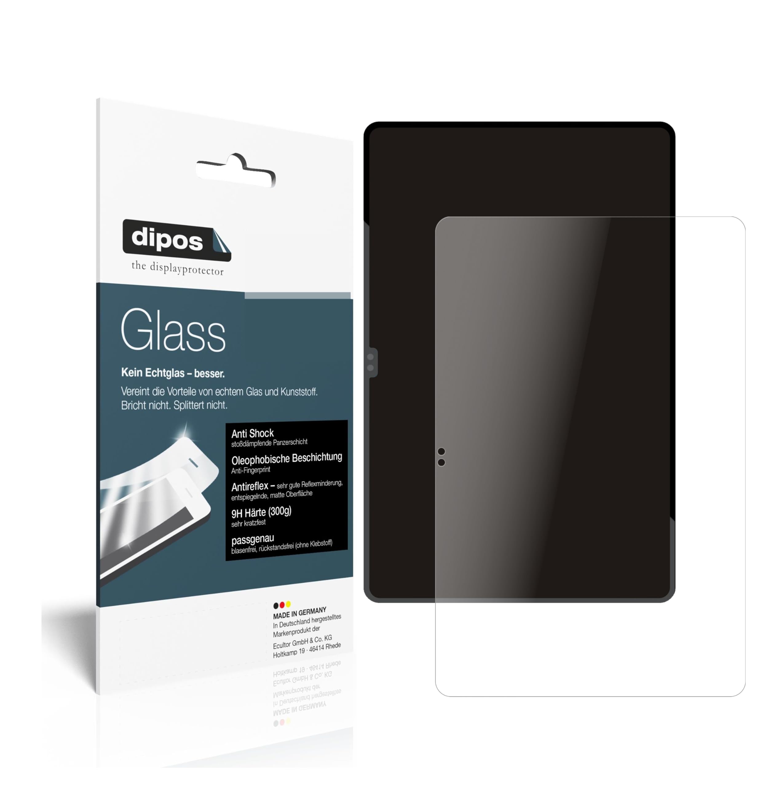 dipos 1x Pellicola Protettiva 9H opaca per Samsung Galaxy Tab S8 Ultra