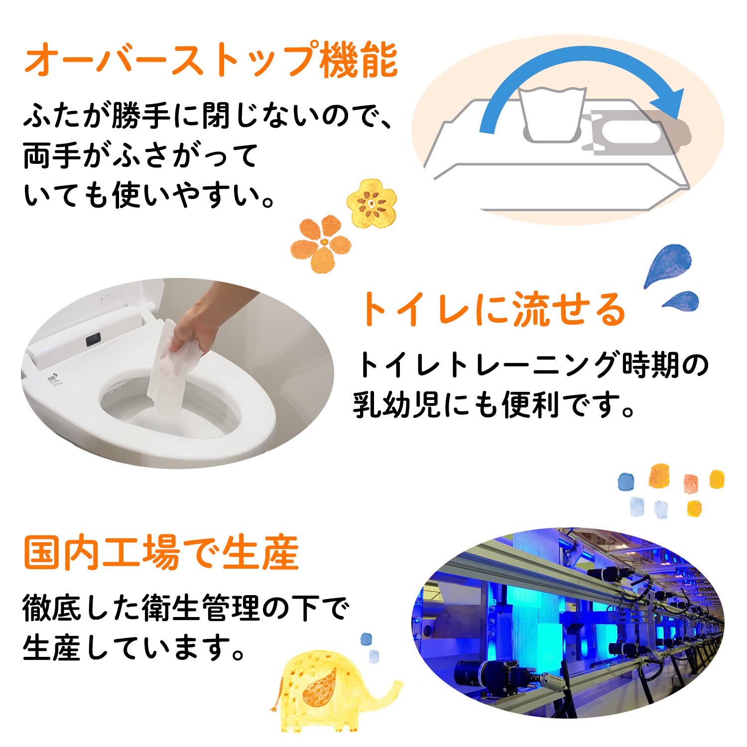 Mama Bear ベビー おしりふき 流せるタイプ60枚入x24個 ×3 Amazon.co.jp: 【流せるおしりふき】Mama Bear (ママベアー