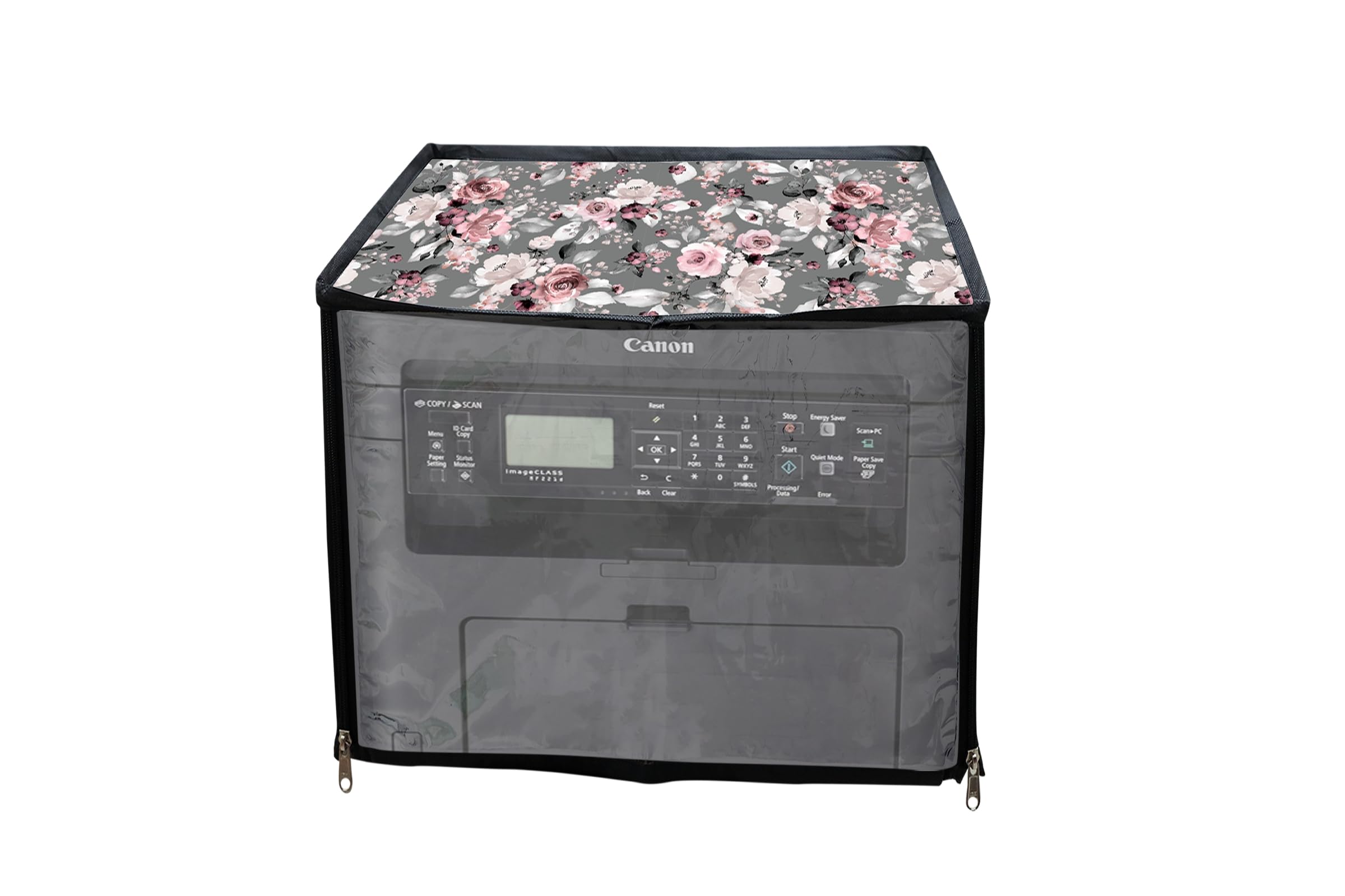 generic HomeStore-YEP Printer Cover For Canon ImageCLASS MF241d Multi-function Monochrome Laser Printer with Zipper for Dust Protection Pink Flower-picture-13