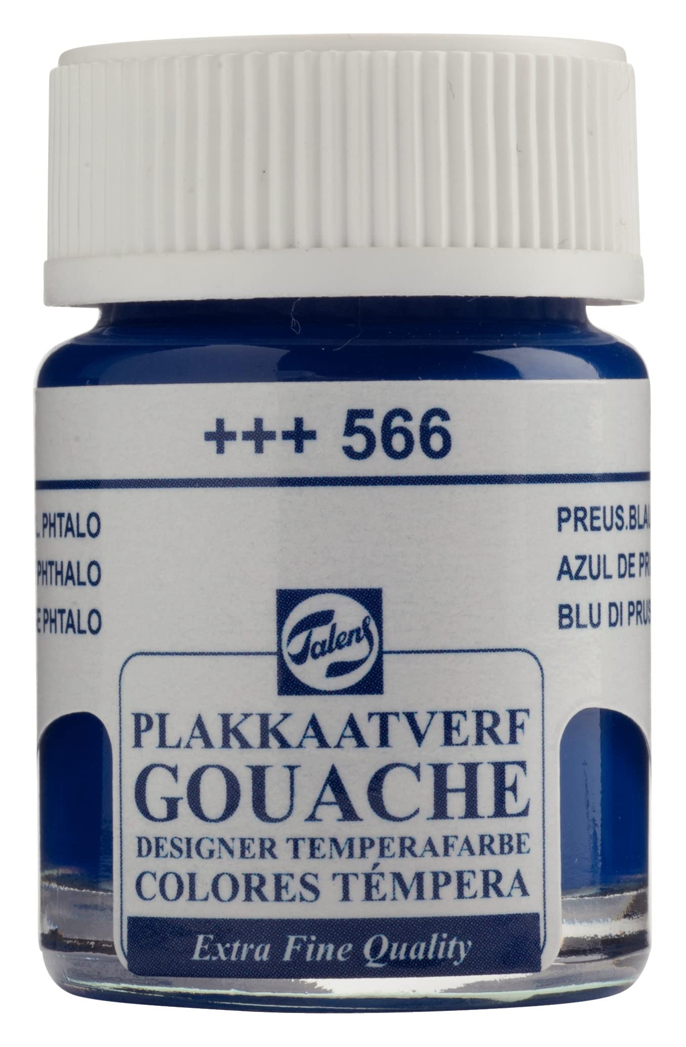 Talens Blue Gouache Extra Fine Quality Bottle 16 Ml Prussian (Phthalo) 566