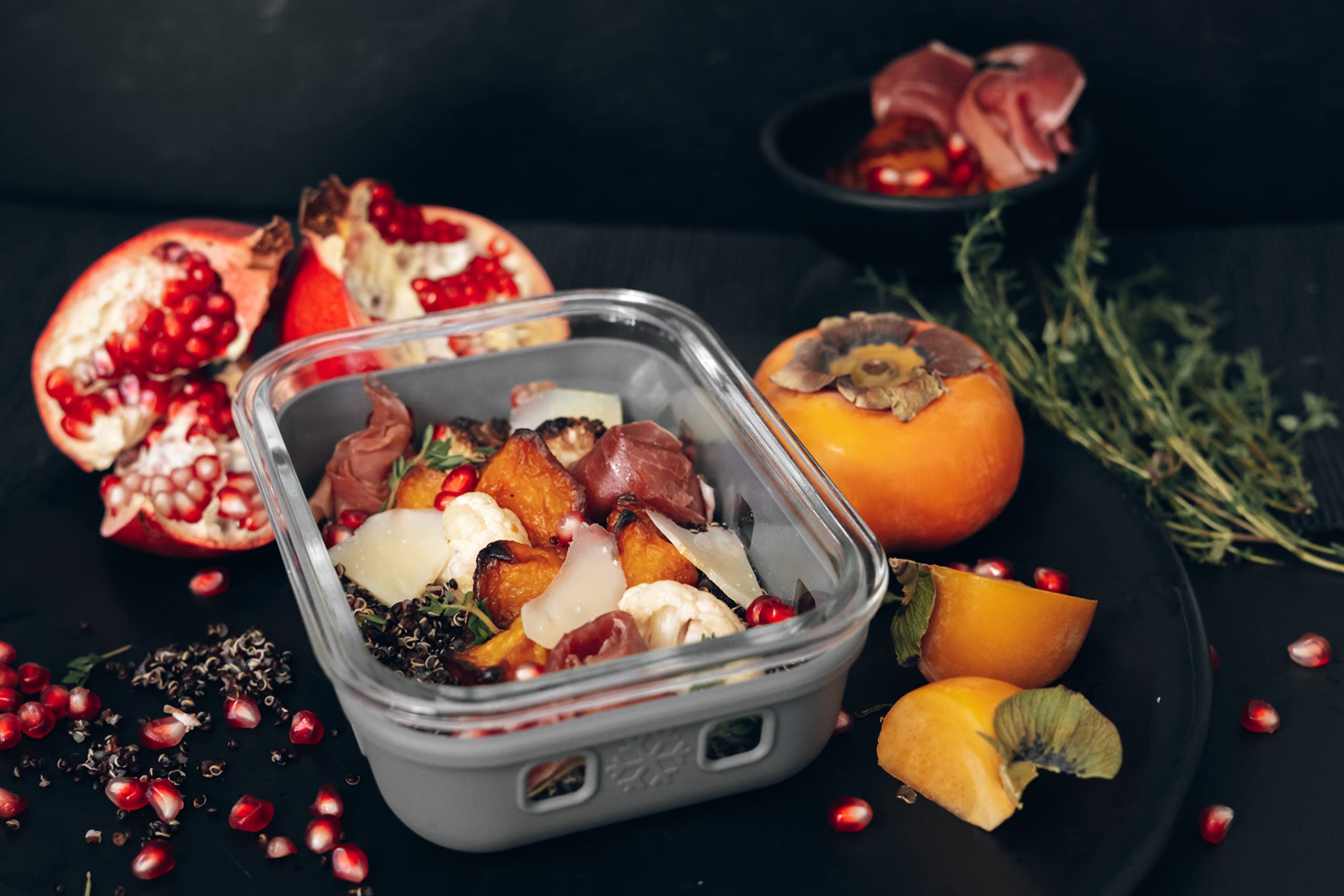 GC GENICOOKglass storage containers with lids+glass meal prep containers