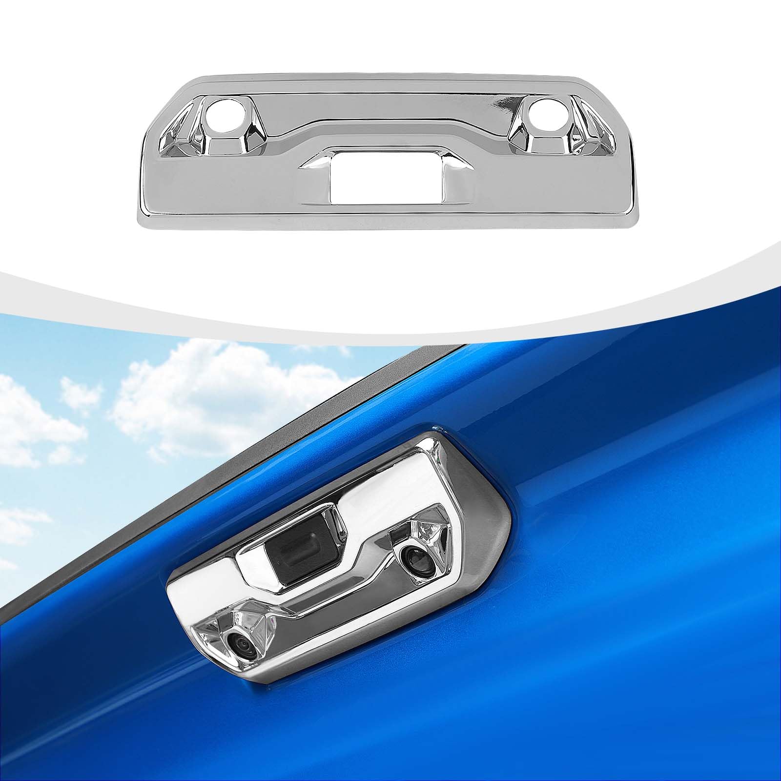 JOSHELA Chrome Tailgate Handle Cover For Chevy Silverado & GMC Sierra 2019-2024 - ABS Plastic, Easy Install - View #2