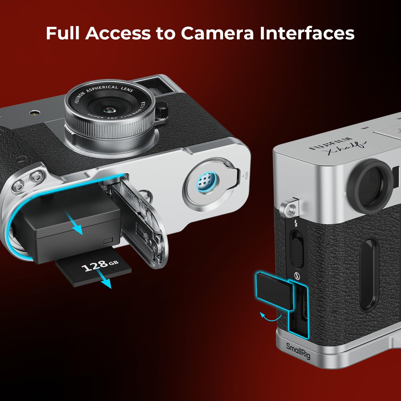 新品 富士フイルム FUJIFILM X half用 ハンドグリップ ヨドバシ.com - SmallRig スモールリグ FUJIFILM X half 用 木製L型