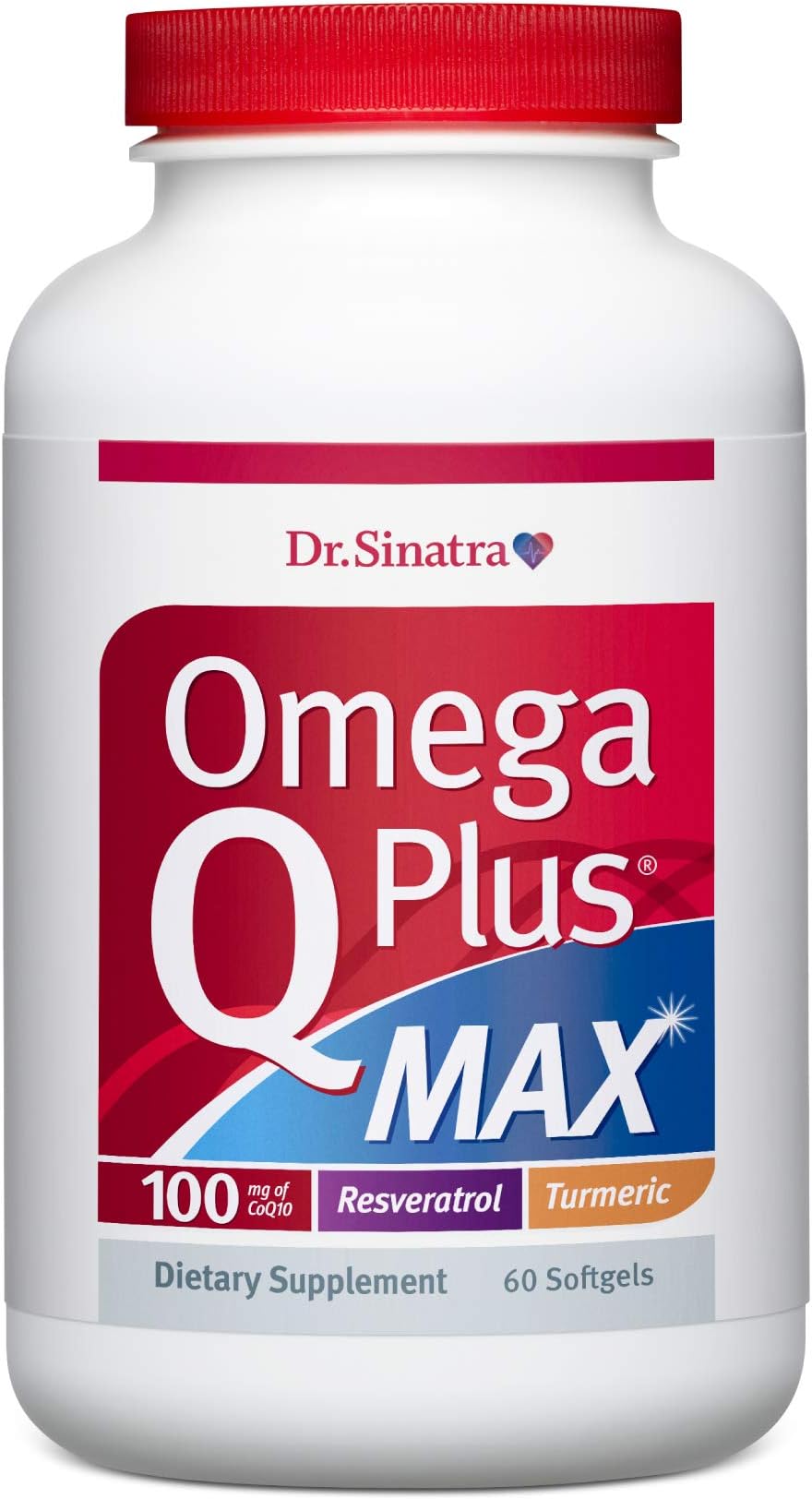 Omega Q Plus MAX - Omega 3 (DHA/EPA), CoQ10, Resveratrol, Turmeric - Advanced Heart Health and Healthy Aging Support - 60 Softgels (30-Day Supply)