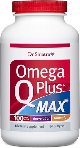 Dr. Sinatra's Omega Q Plus MAX - Advanced Heart Health and Healthy Aging Support for Healthy Cholesterol, Blood Pressure, Triglycerides, Blood Sugar