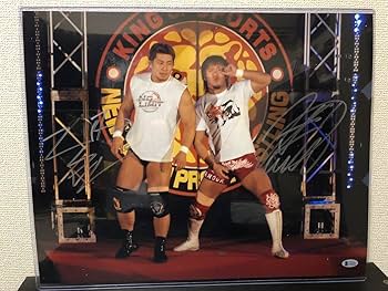 新日本プロレス　内藤哲也　フォトフレーム　直筆サイン入り シンニチプレミアムストア】1.4東京ドーム新王者、内藤