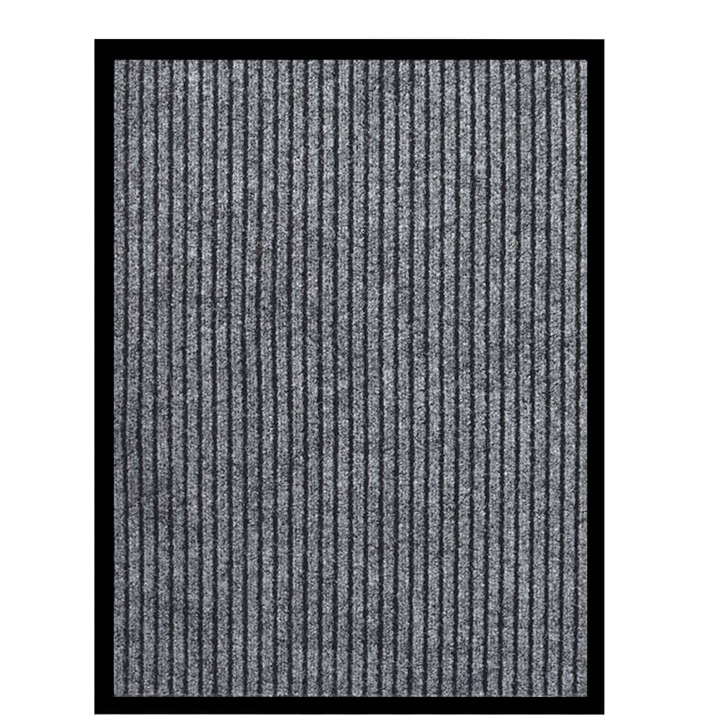 Maison & Jardin - Paillasson Rayé Gris Format 60x80 cm