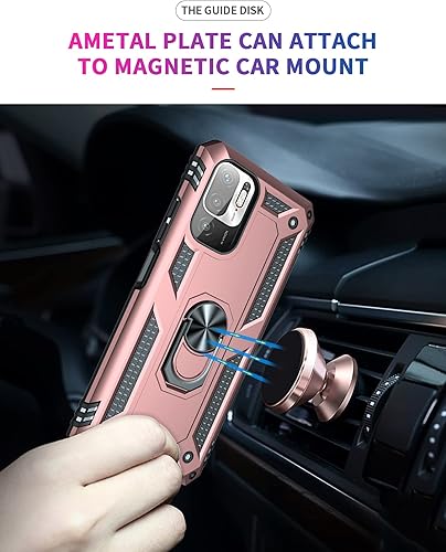 Miniatura 6 de Funda para teléfono Redmi Note 10 5G para Xiaomi Poco M3 Pro 5G funda para teléfono móvil con soporte de anillo magnético resistente a prueba de