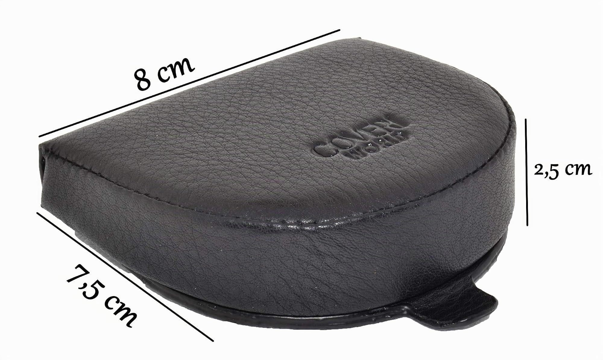 COVERI, Monedero, Hombre, real cuero Negro -