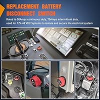 Vista 7 de Nilight Interruptor de desconexión de batería de 100 A, aislador de desconexión maestro de 12 V-48 V, interruptor de corte de energía, impermeable