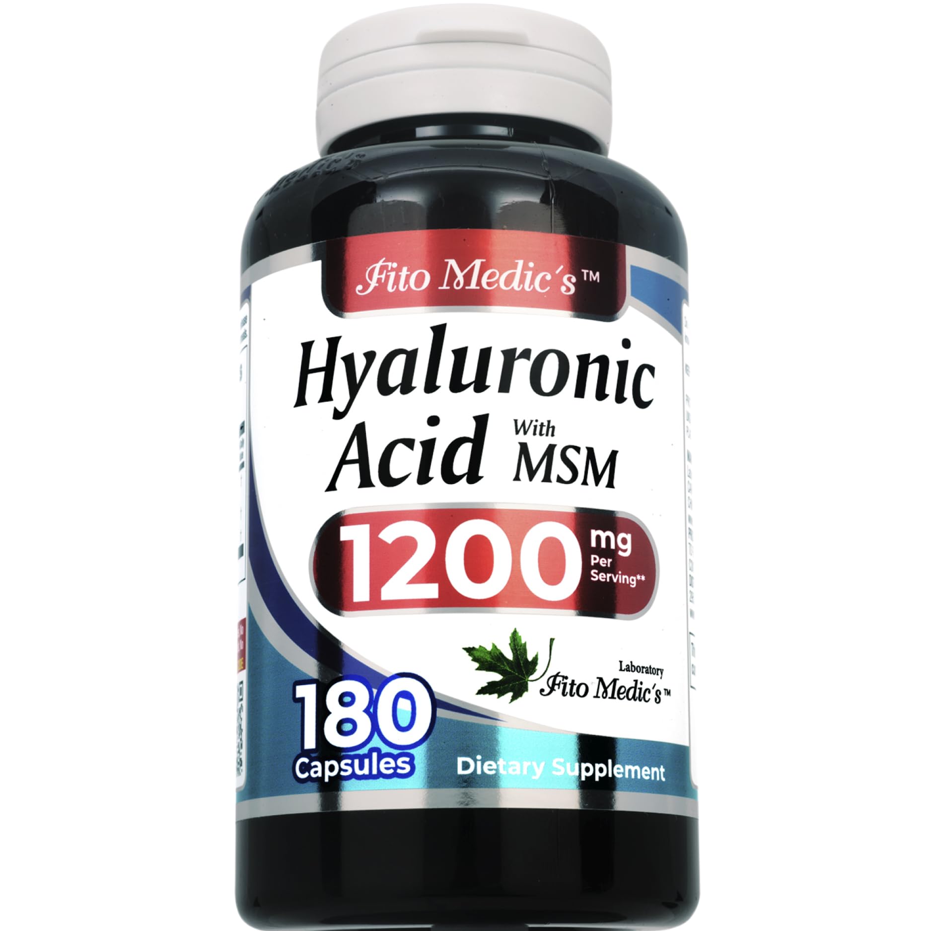 FITO MEDIC'S Lab | Hyaluronic Acid | Hyaluronic Acid Capsules | with MSM, 180 Capsules | Acido hialuronico | — Amazon image 2