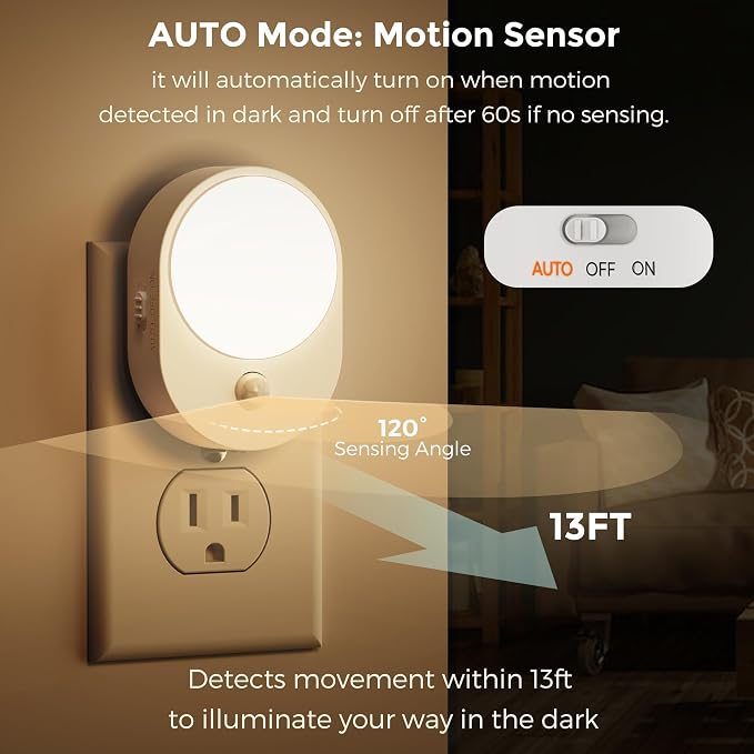 L LOHAS LED Luz Nocturna con Sensor de Movimiento 2-Pack miniatura 4