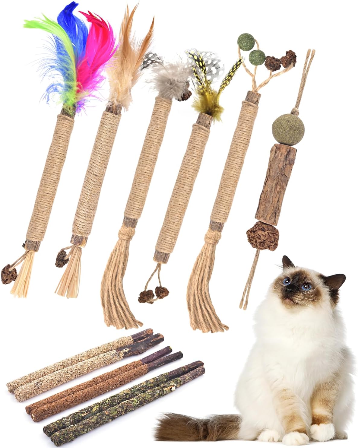 HOZOE Cat Chew Stick, Dental Care and Teeth Grinding Tool