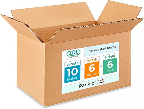 Miniatura 403 de Cajas para envío IDL Packaging - B-1266-5 de cartón corrugado, tamaño pequeño, de 12 pulgadas de largo x 6 pulgadas de ancho x 6 pulgadas de alto