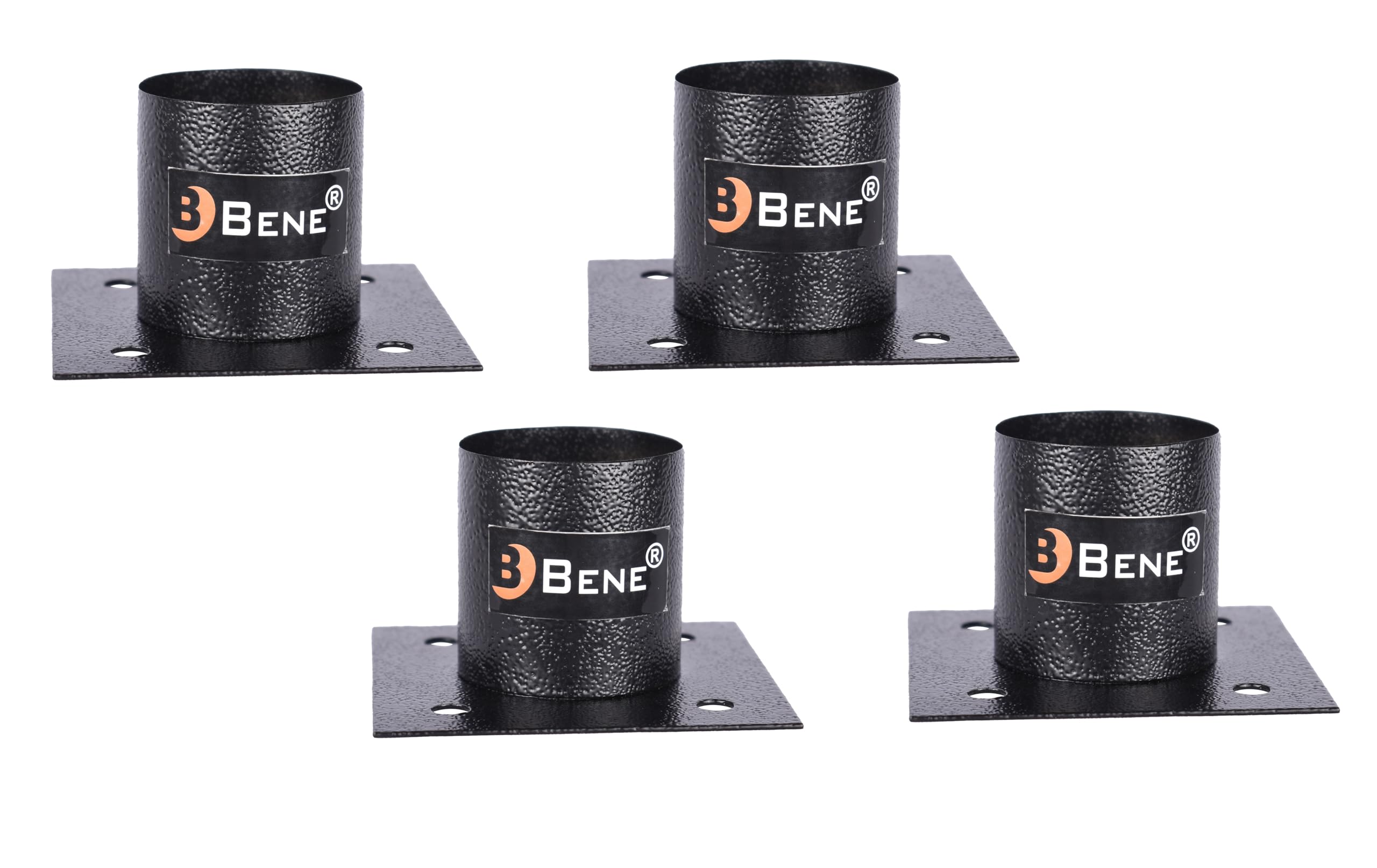 BENE Base Stands - Black Gate Light Holders (Pack of 4) -6