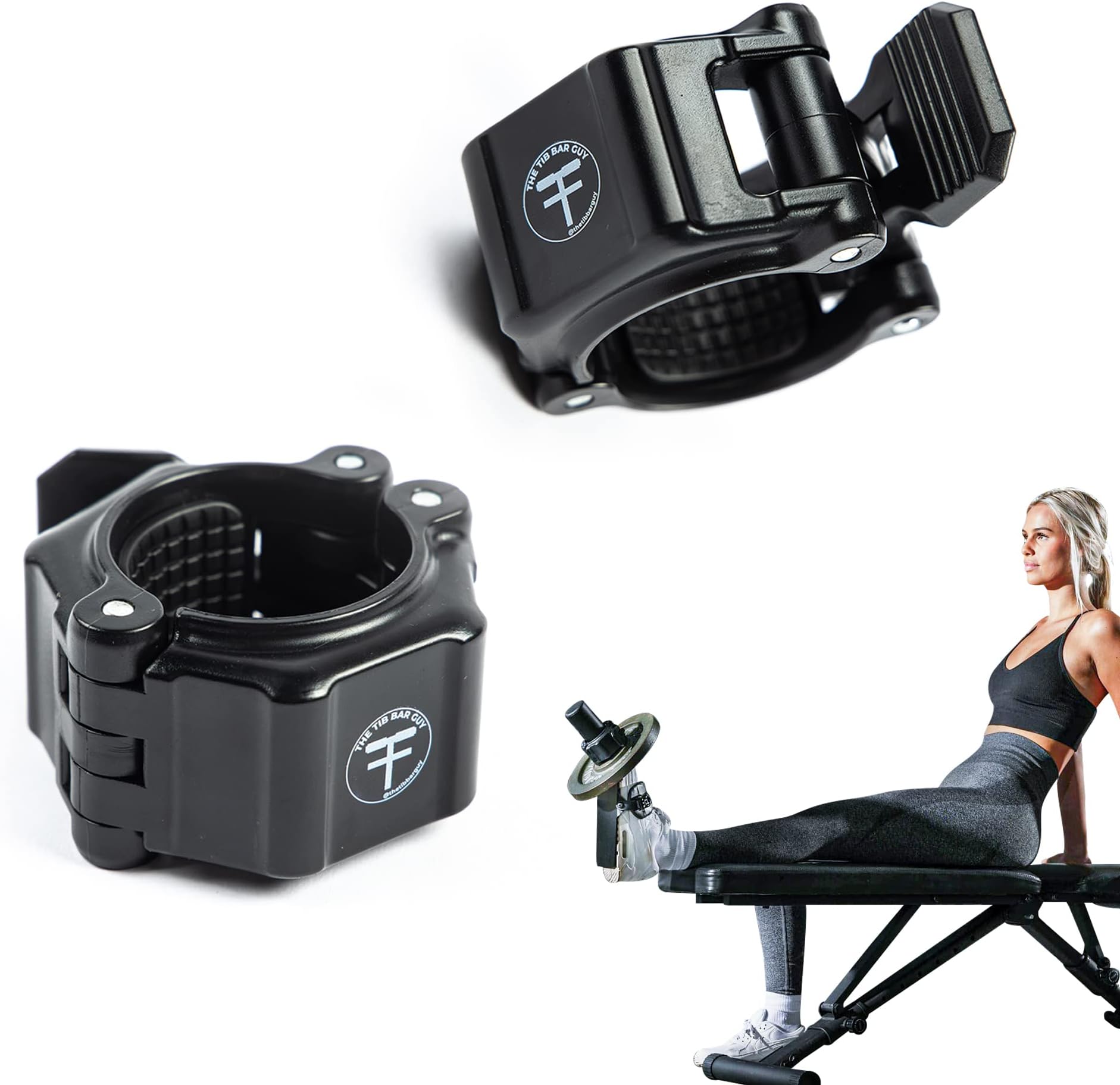 The Tib Bar Guy Weightlifting Clamp