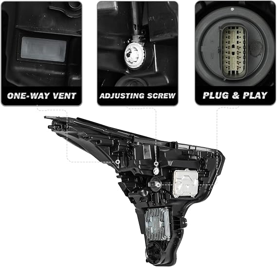 SOCKIR Fits for 2019 2020 2021 Cadillac CT6 Headlight Replacement Projector Headlamp Assembly Left Driver Side
