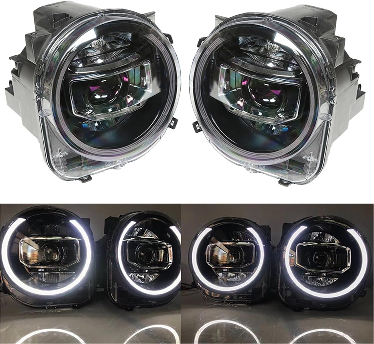 Car LED Headlight Compatible For Jeep Renegade 2015-2018 DRL Runni