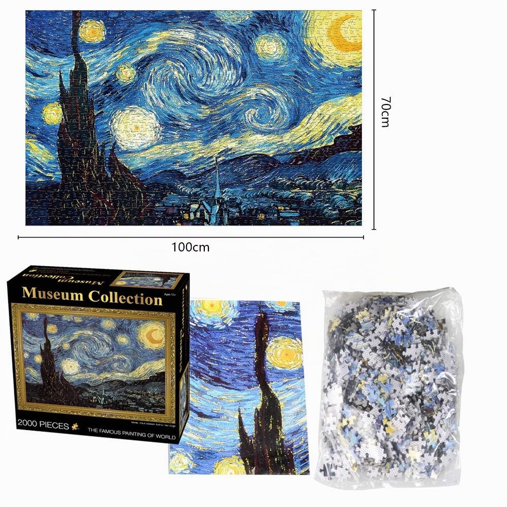 Puzzle da 2000 pezzi, 70 x 100 cm, spessore 2 mm, per adulti e bambini, 14 +